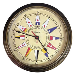 14" Nautical Flag Time & Tide Clock